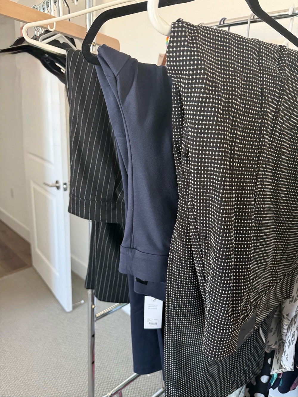 3 pairs of Lane Bryant Navy and Black Patterned Trousers
